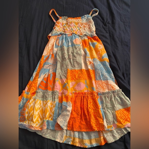 ILLA ILLA Seashell Serenade Tropical Patchwork Bandeau Top Mini Dress NWT - Picture 3 of 6